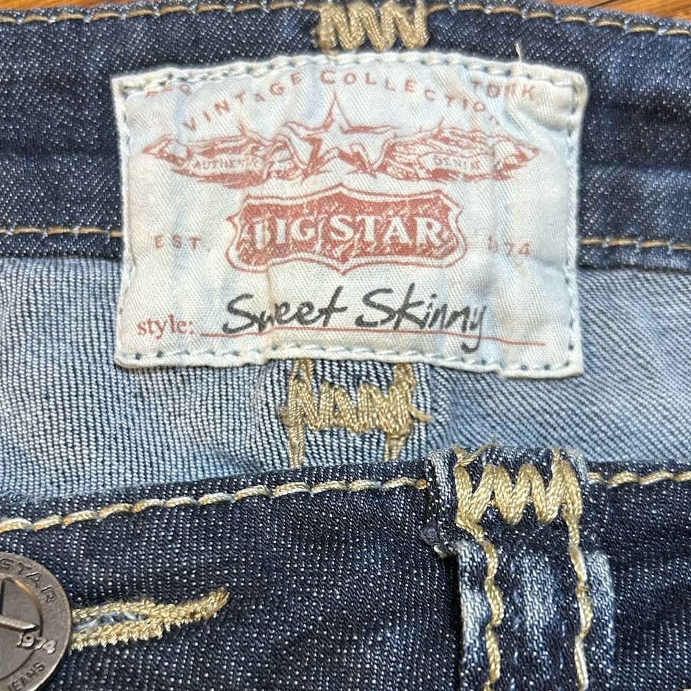 BIG STAR Sweet Skinny acid wash women’s size 30 denim jeans - Picture 7 of 8
